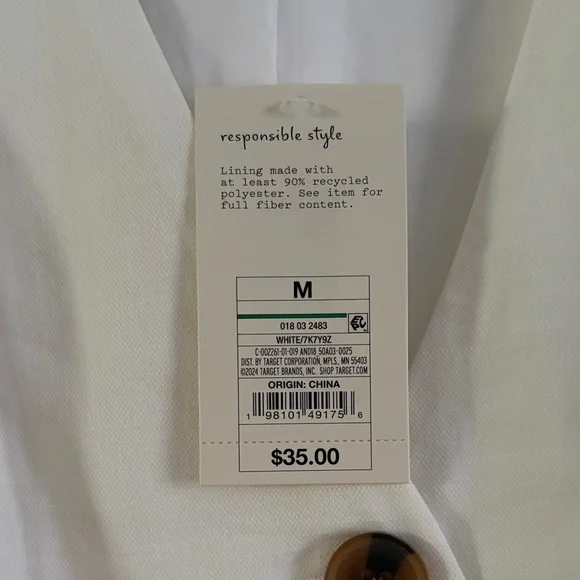 A New Day Cream Sleeveless Button-Front Dress - Picture 7 of 7